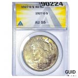 1927-D Silver Peace Dollar ANACS AU55