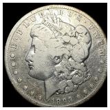 1893-CC Silver Morgan Dollar LIGHTLY CIRCULATED