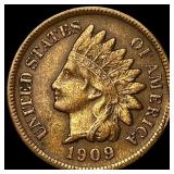 1909-S Indian Head Cent NEARLY UNCIRCULATED