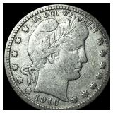 1916 Silver Barber Quarter NEARLY UNCIRCULATED
