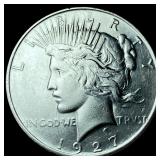 1927 Silver Peace Dollar CLOSELY UNCIRCULATED