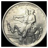 1925 Silver Half Dollar Stone Mountain CLOSELY UNC
