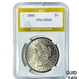 1888 Morgan Silver Dollar PGA MS64
