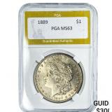 1889 Morgan Silver Dollar PGA MS63