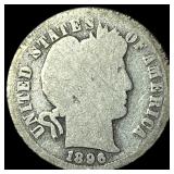 1896-O Silver Barber Dime LIGHTLY CIRCULATED