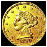 1870 Gold $2.50 Liberty Head Quarter Eagle CLOSELY