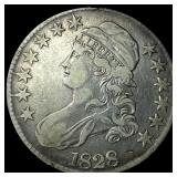 1828 Capped Bust Half Dollar CLOSELY UNCIRCULATED