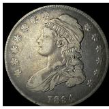 1834 Capped Bust Half Dollar ABOUT UNCIRCULATED