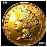 1856 $3 Gold Piece UNCIRCULATED