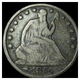 1854-O Silver Seated Liberty Half Dollar LIGHTLY C