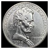 1918 Silver Half Dollar Illinois Centennial UNCIRC