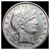 1908 Barber Half Dollar UNCIRCULATED