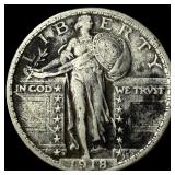 1918-D Silver Standing Liberty Quarter
