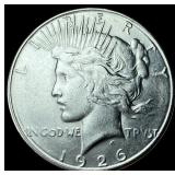 1926-S Silver Peace Dollar CHOICE AU