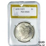 1878 7/8TF Morgan Silver Dollar PGA MS65