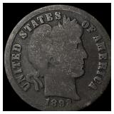1892-O Silver Barber Dime NICELY CIRCULATED