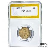 1938-D Buffalo Nickel PGA MS65