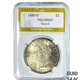 1880-O Morgan Silver Dollar PGA MS64 Micro O