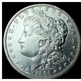 1884-S Silver Morgan Dollar CHOICE AU