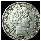 1902-O Silver Barber Dime CLOSELY UNCIRCULATED