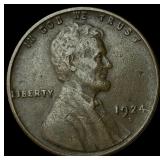 1924-D Lincoln Wheat Cent CHOICE AU
