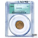 1886 Indian Head Cent PCGS PR63 RB