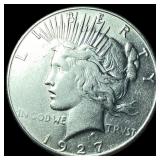 1927-S Silver Peace Dollar CHOICE AU