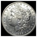 1886 Silver Morgan Dollar CLOSELY UNCIRCULATED