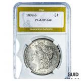 1898-S Morgan Silver Dollar PGA MS64+