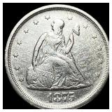1875-S Twenty Cent Piece ABOUT UNCIRCULATED