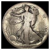 1916-D Silver Walking Liberty Half Dollar LIGHTLY