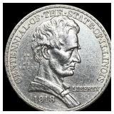 1918 Silver Half Dollar Illinois Centennial UNCIRC