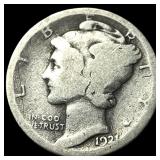 1927 Mercury Dime LIGHTLY CIRCULATED
