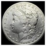 1894-O Silver Morgan Dollar LIGHTLY CIRCULATED
