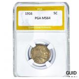 1916 Buffalo Nickel PGA MS64
