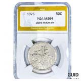 1925 Stone Mountain Half Dollar PGA MS64
