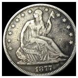 1877 Seated Liberty Half Dollar NEARLY UNCIRCULATE