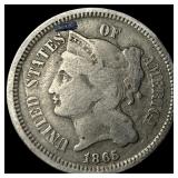 1865 Nickel Three-Cent Piece
