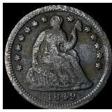 1849-O Silver Half Dime NEARLY UNCIRCULATED