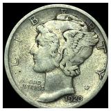 1920-D Silver Mercury Dime NEARLY UNCIRCULATED