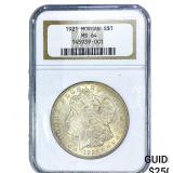 1921 Morgan Silver Dollar NGC MS64