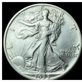 1933-S Silver Walking Liberty Half Dollar CLOSELY