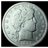 1893-S Silver Barber Half Dollar NEARLY UNCIRCULAT