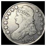 1826 Capped Bust Half Dollar LIGHTLY CIRCULATED