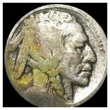 1913-D ty 2 Buffalo Nickel visible. NICELY  CIRCU