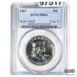 1957 Franklin Half Dollar PCGS PR66