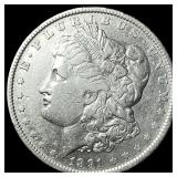 1891-O Silver Morgan Dollar ABOUT UNCIRCULATED
