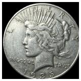 1935-S Silver Peace Dollar ABOUT UNCIRCULATED