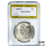 1888-O Morgan Silver Dollar PGA MS65
