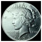 1935 Silver Peace Dollar CLOSELY UNCIRCULATED